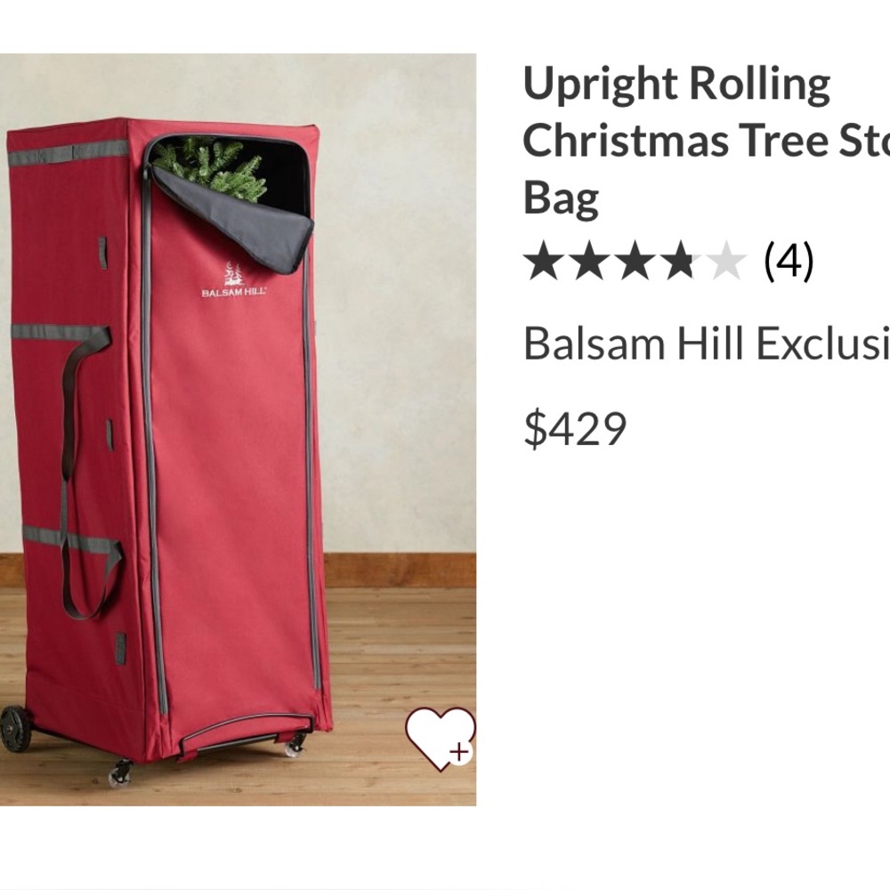 Balsam Hill Christmas tree storage bag brand new.